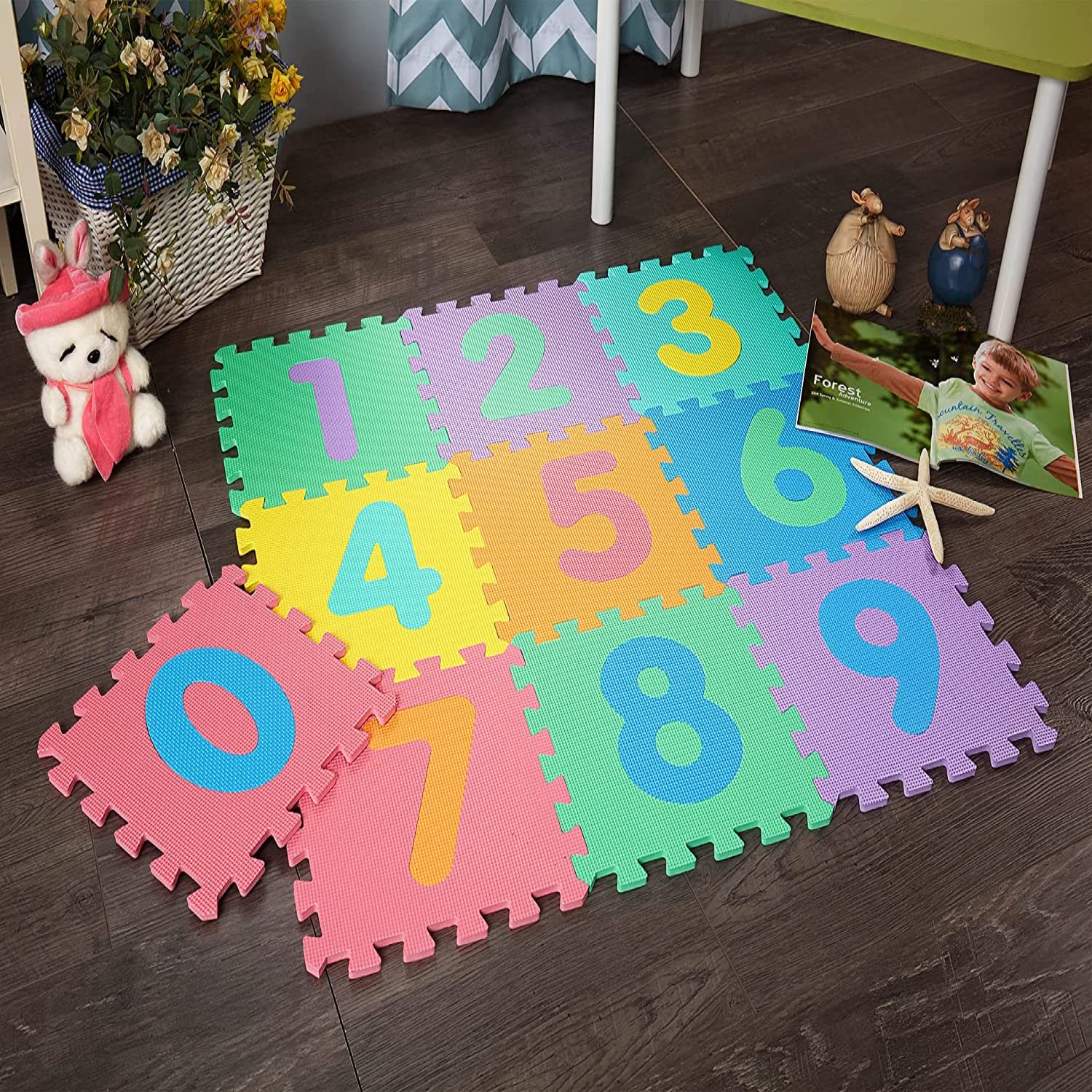 31 * 31 cm Kids ABCD mats Large Size Floor Alphabet mats for Kids Puzzle Interlocking Learning Foam alphabetic  Play mat Big Size Mats